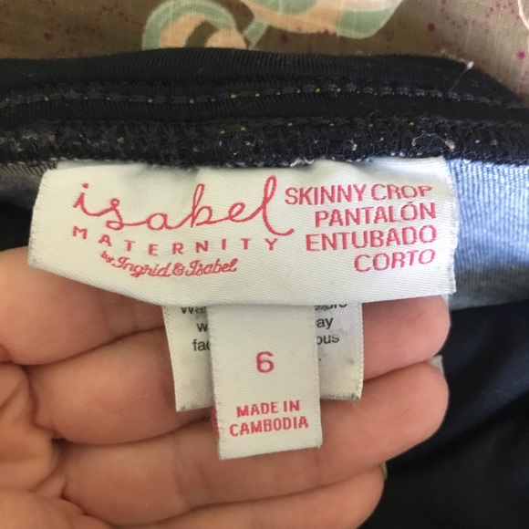 Ingrid Maternity Skinny Crop Jeans sz 6 EUC - Picture 4 of 7
